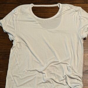 Elegant White Short Sleeve Women's Tee
